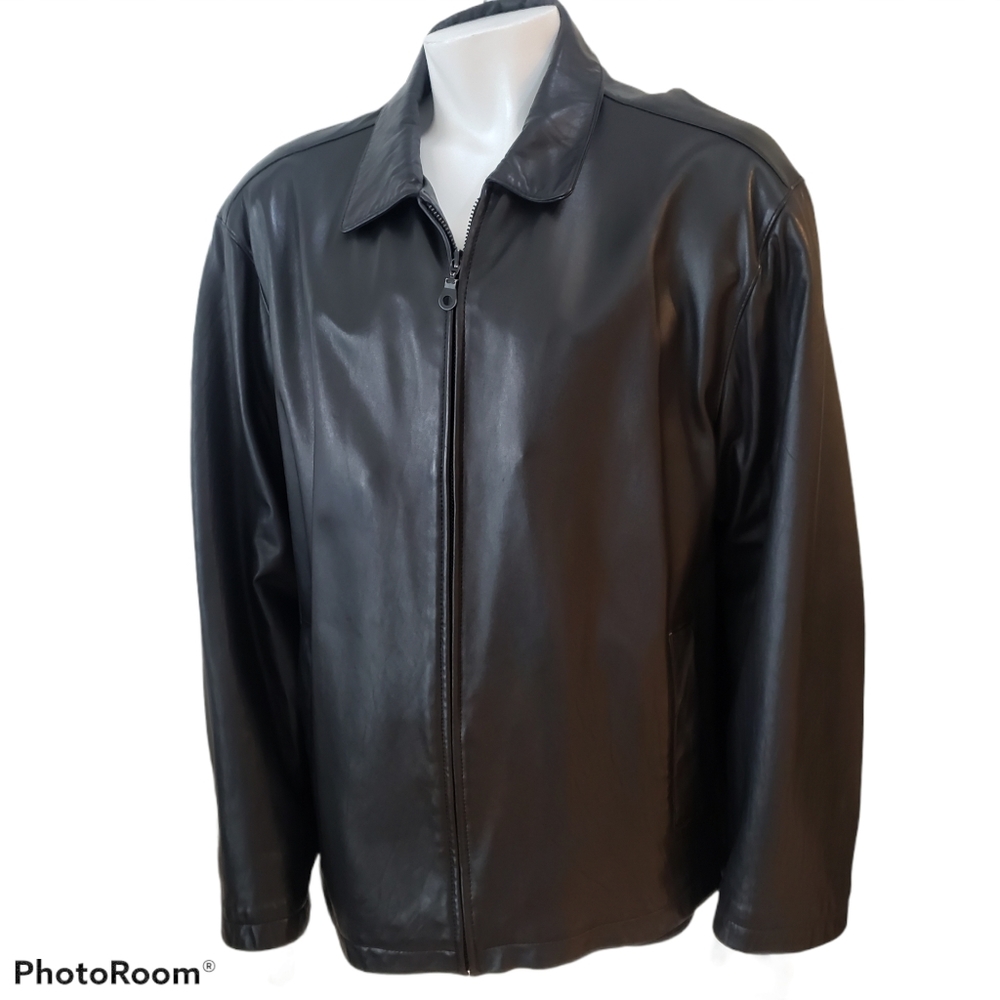 Mens Soft 100% genuine leather jacket